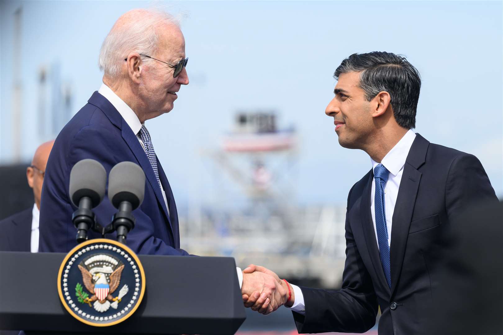 Prime Minister Rishi Sunak and US President Joe Biden (Leon Neal/PA)