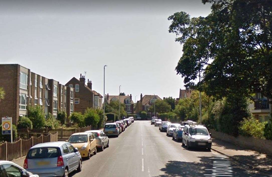 The rampage took place in in Lower Northdown Avenue, Cliftonville. Picture: Google Street View