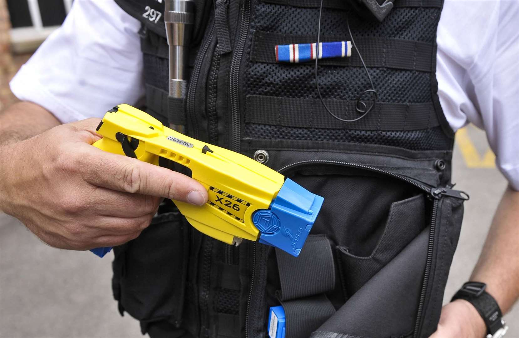 Police were forced to use a taser