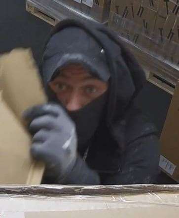 Police want to speak to this man after laptops were stolen from a warehouse in Greenhithe. Picture: Kent Police (16642764)