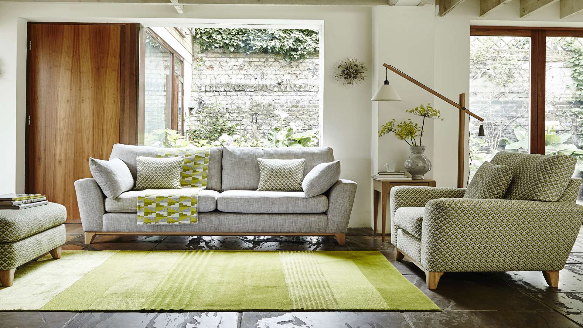 Novara Sofa & Romana Collection: Deposit £974 Just £80 per month x 35 months. Large sofa + Armchair + Stool + Lamp Table. All completely interest free