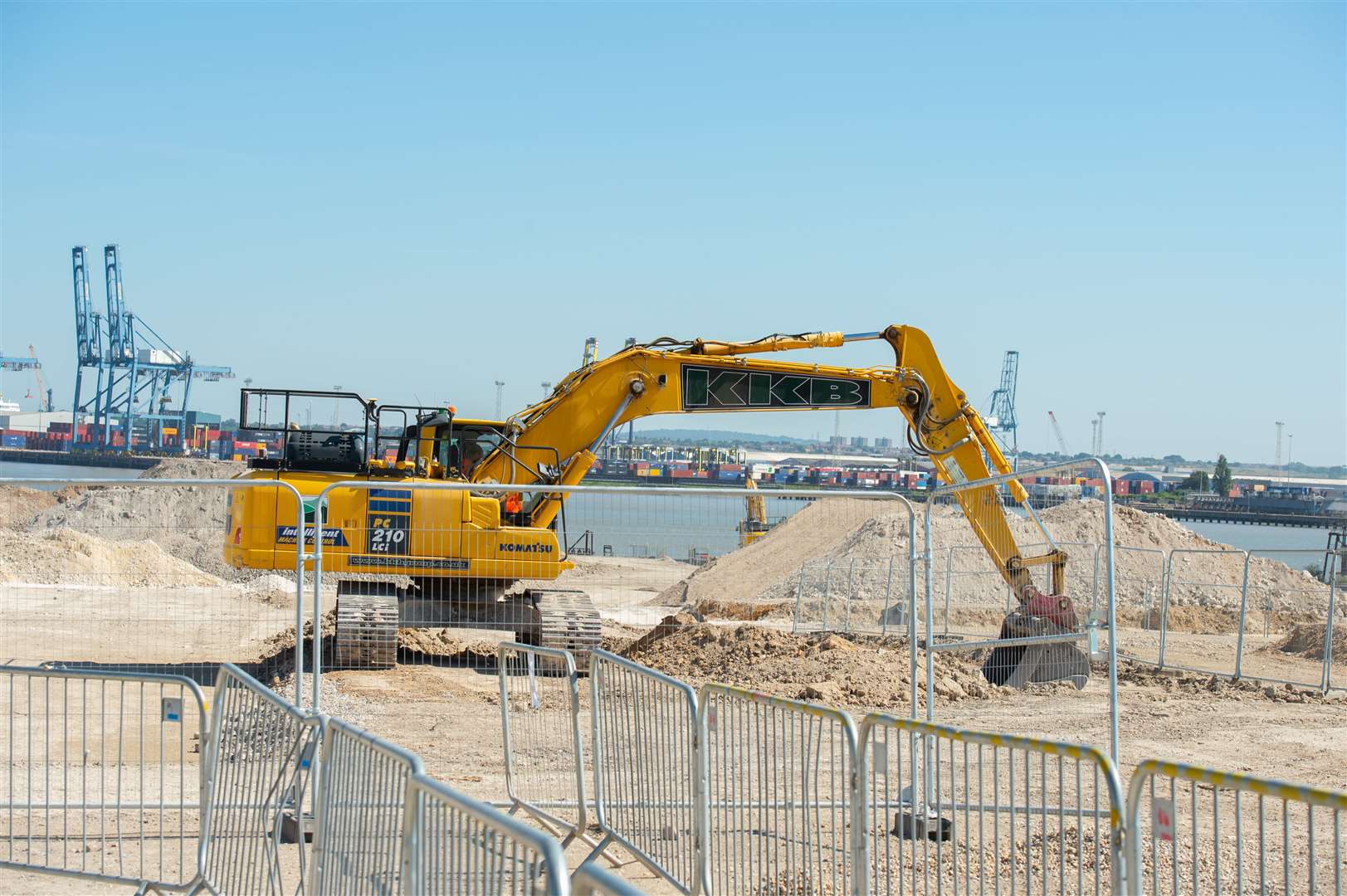 Building work has started at the Bellway Harbour Village homes on the former Northfleet Cement Works. Picture: Bellway