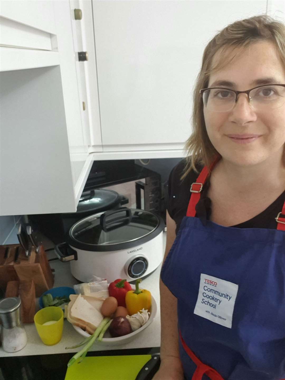 Dartford community cook Debbie Dickinson teaching local people to cook healthy meals. Picture: Glenn Price