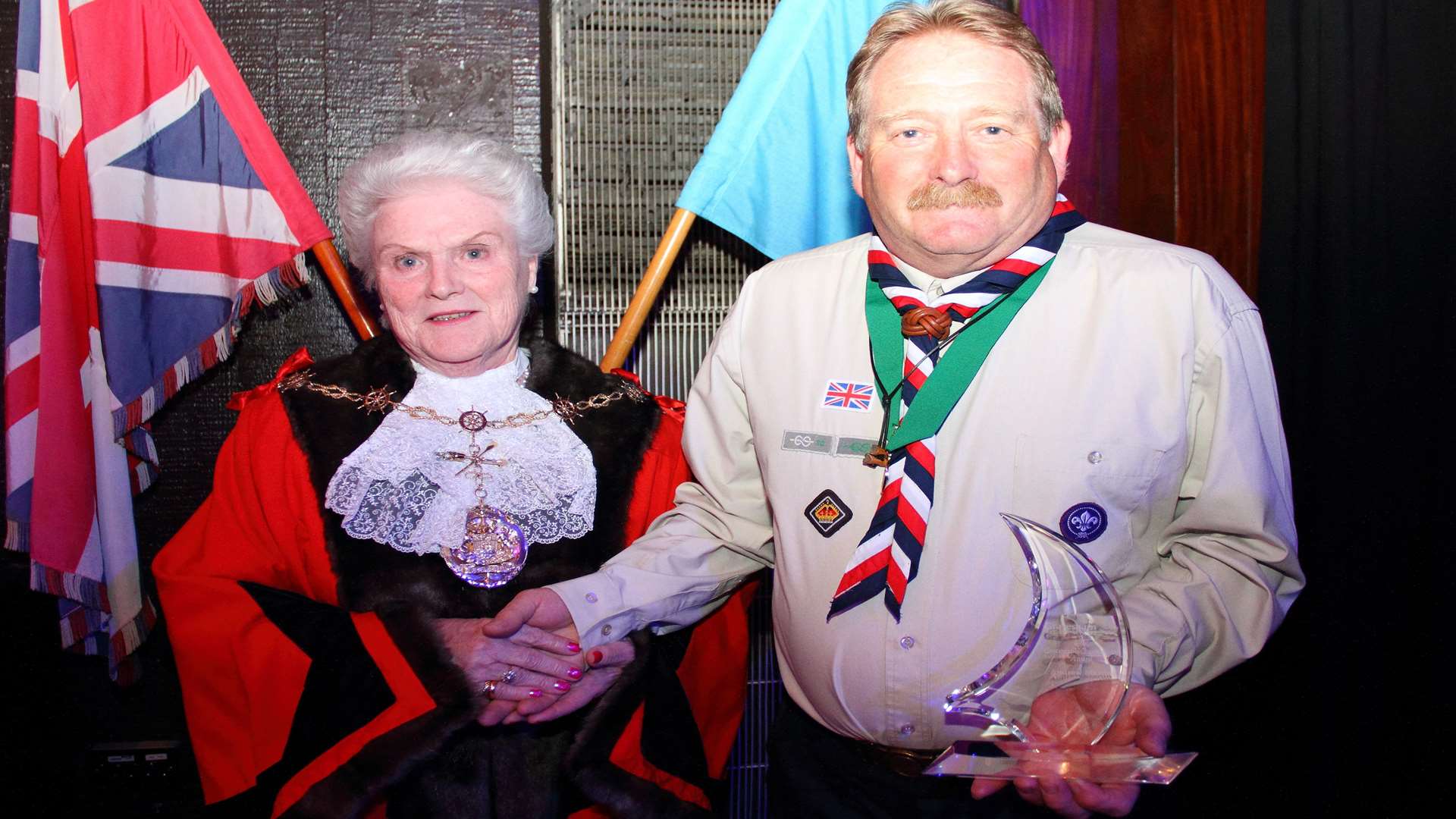Andrew Martin won his award for working tirelessly for 40 years through scouting. Picture: Gravesham Borough Council