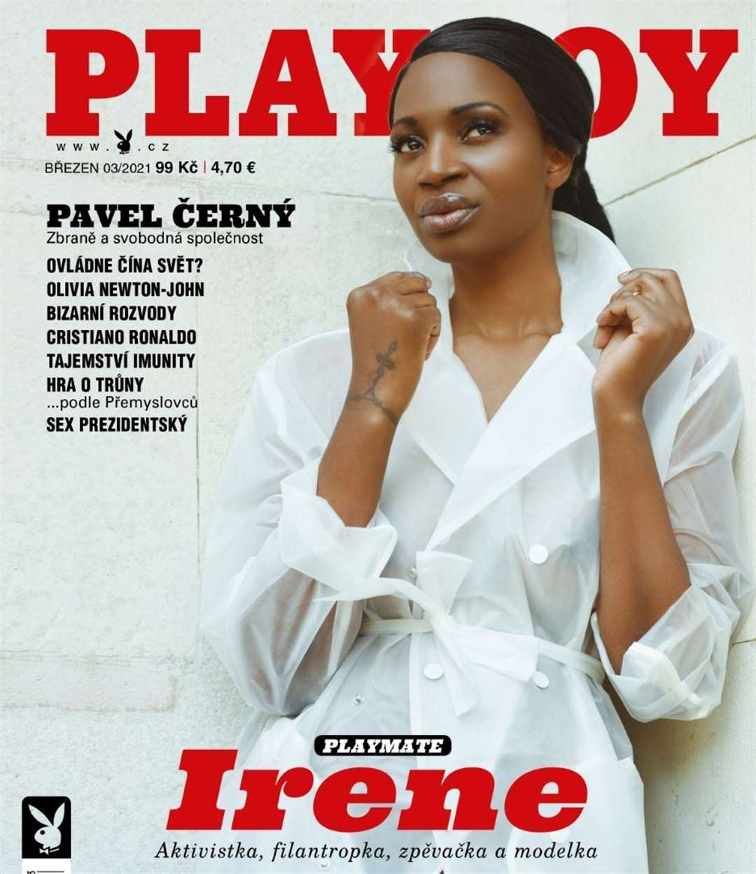Irene on the cover of Playboy in the Czech Republic Picture: Veronika Marx, Playboy Czech Republic