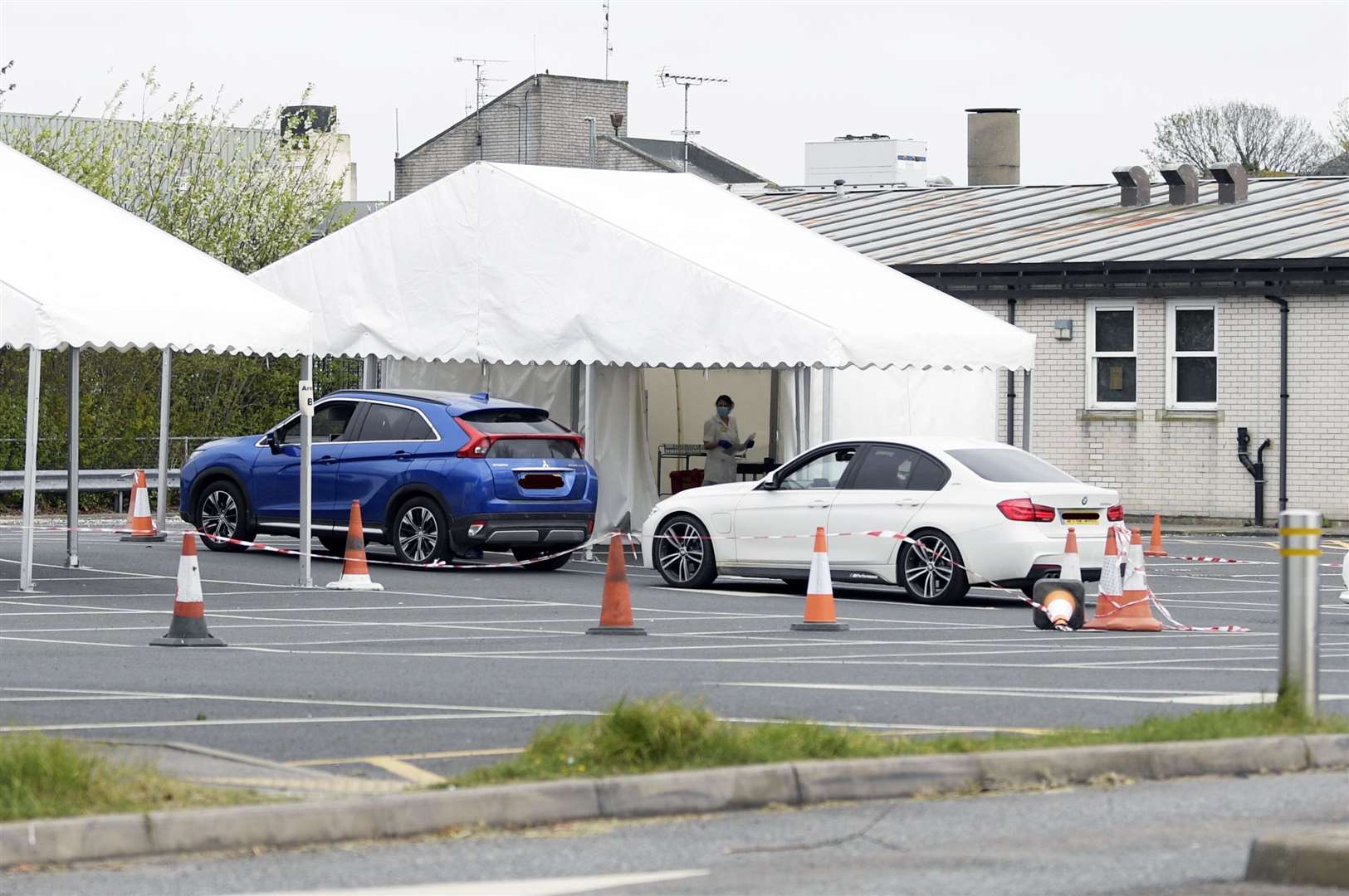Coronavirus drive-thru testing sites have opened at hospitals in Kent already. Picture: Barry Goodwin