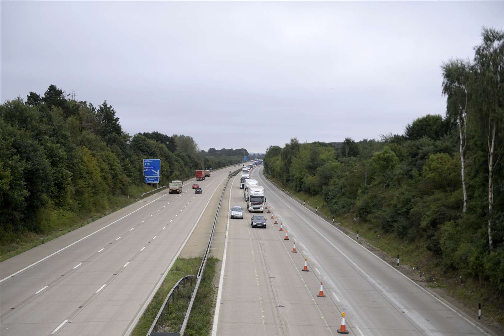 Roadworks are set to close the M20 overnight. Picture: Barry Goodwin