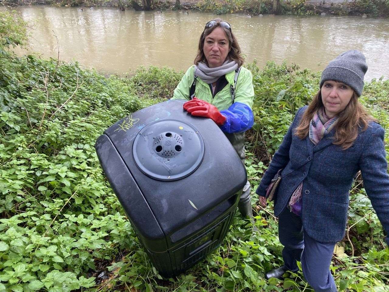 Sian Pettman and Beverly Paton are river wardens in Canterbury
