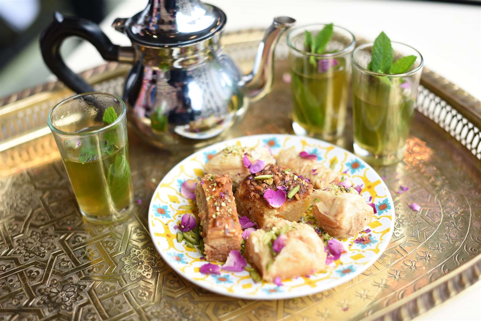 Rose mint tea and Baklawa are among the menu's most popular items (13216656)
