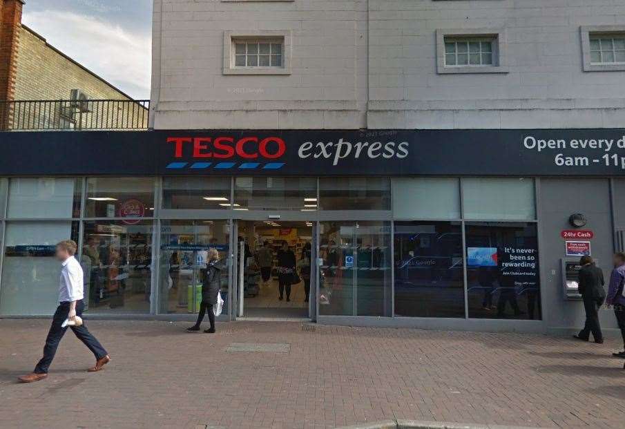 Tesco Express in Week Street. Picture: Google Street View