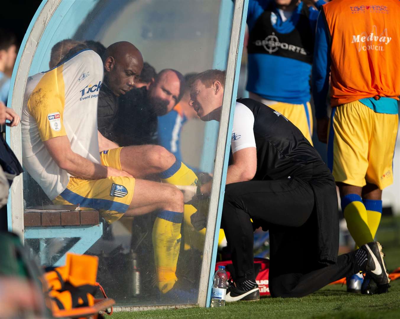 Billy Bingham is distraught after picking up an injury at the weekend Picture: Ady Kerry
