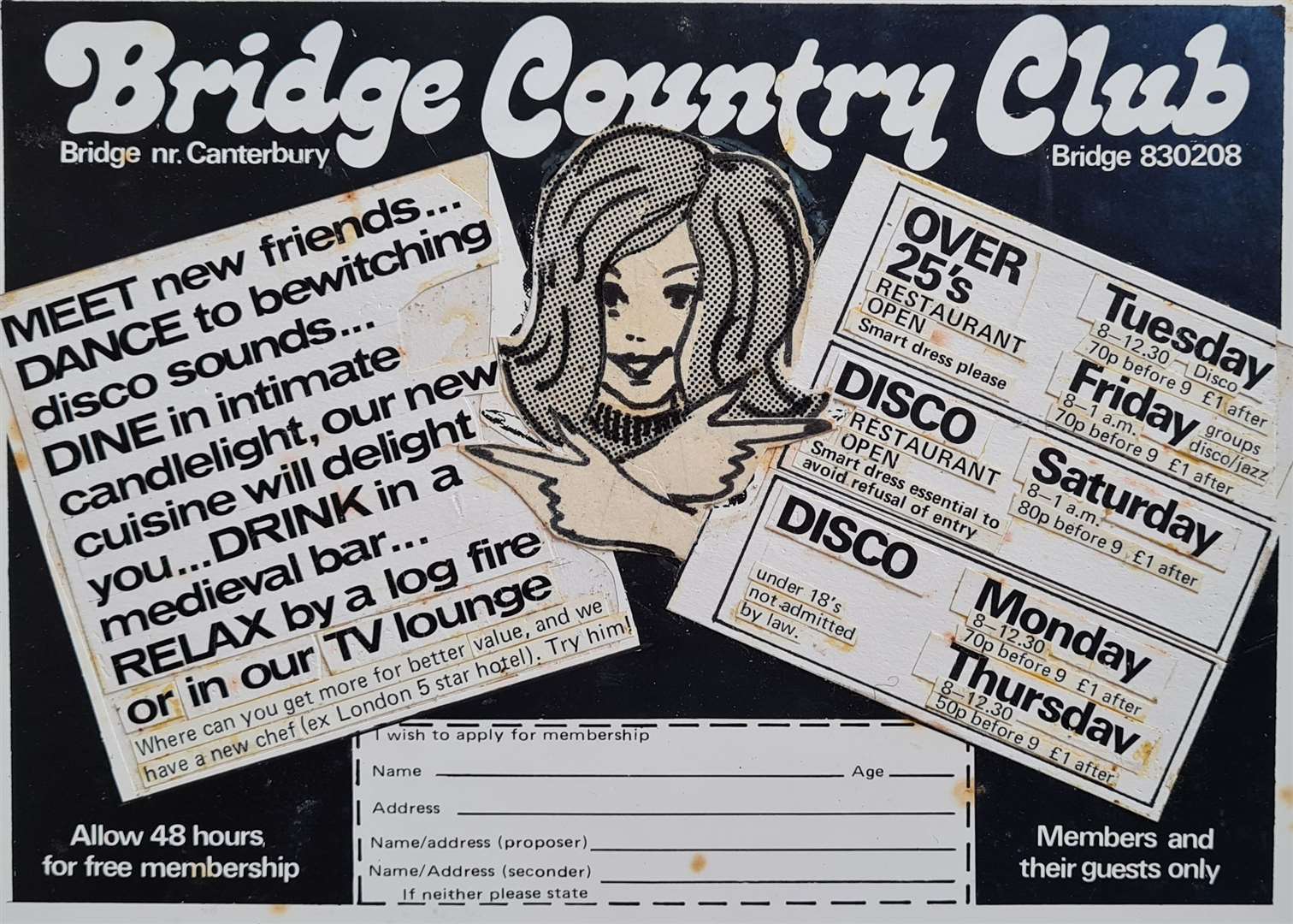A flyer advertising Bridge Country Club in the 70s (44086881)