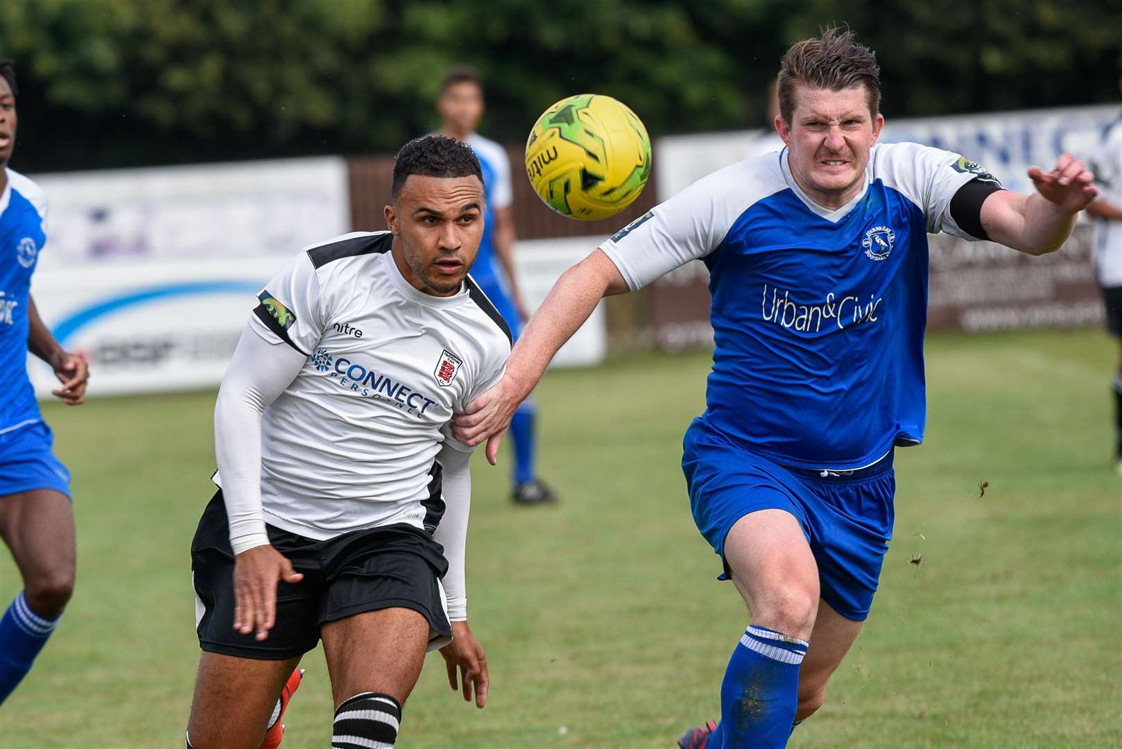 Faversham Town in action with Herne Bay. Picture: Alan Langley