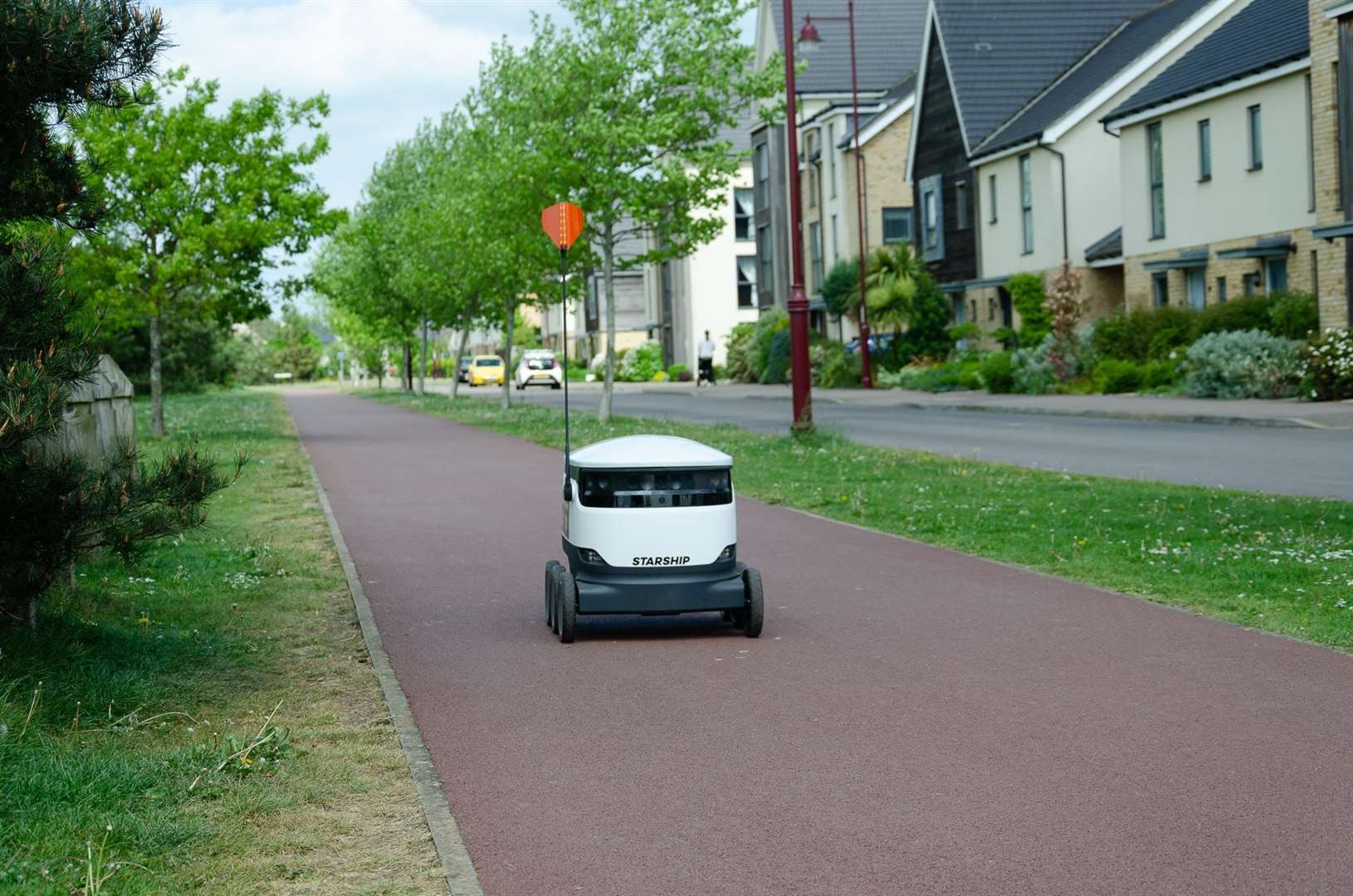 Starship Technologies food delivery robots are now appearing in UK towns and cities. Picture: Starship Technologies.
