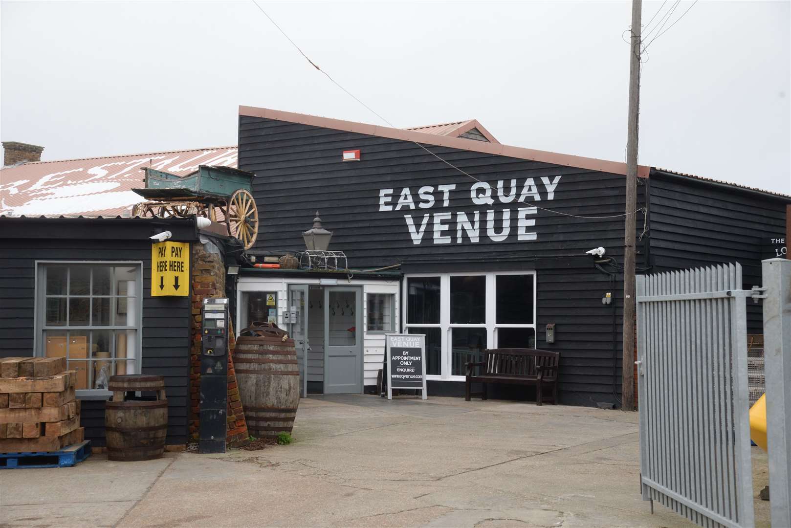 The couple had planned to marry at the trendy East Quay Venue in Whitstable
