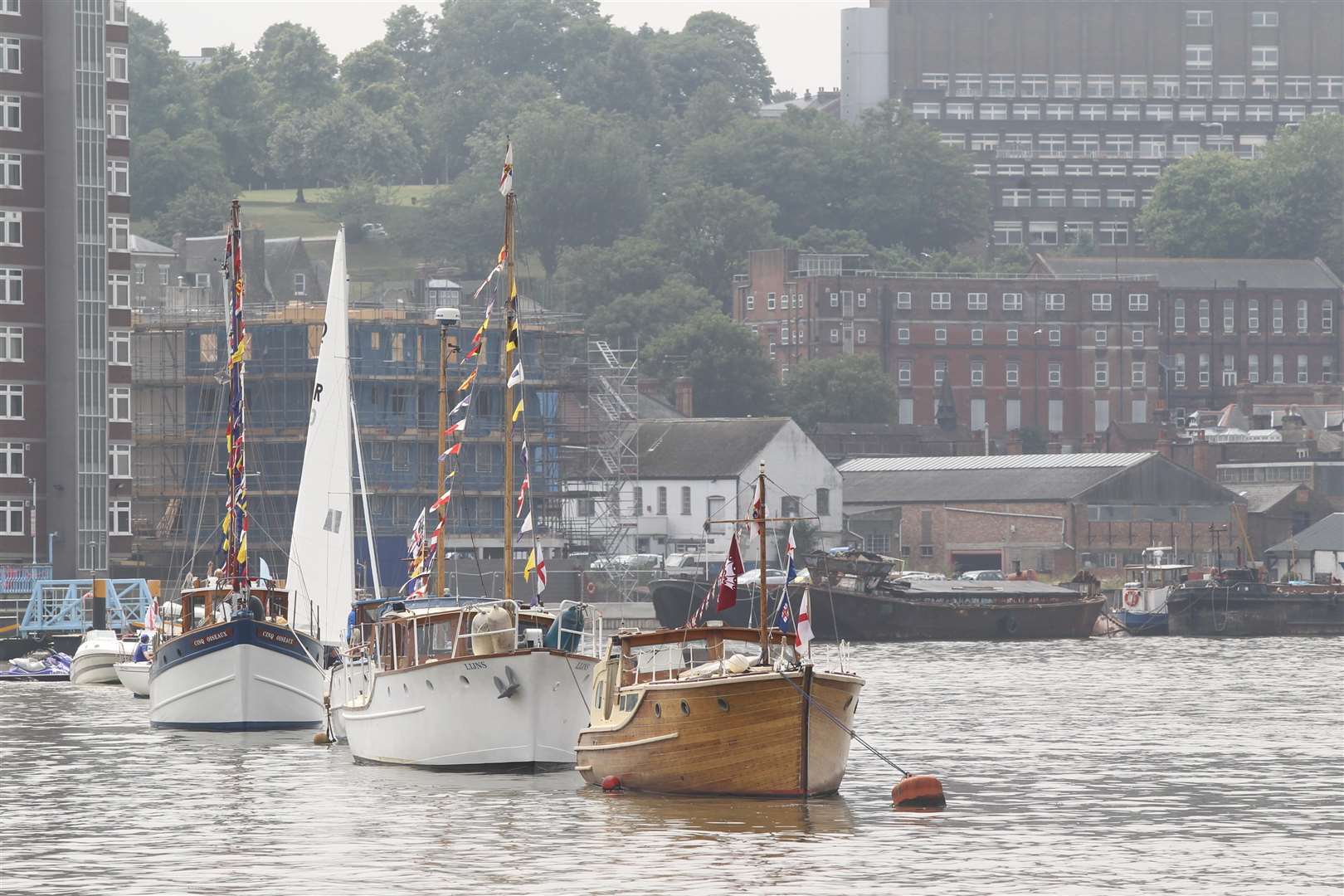 Boats at the Medway River Festival. Picture: John Westhrop
