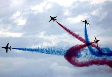 The Red Arrows in action. Picture: PHIL HOUGHTON