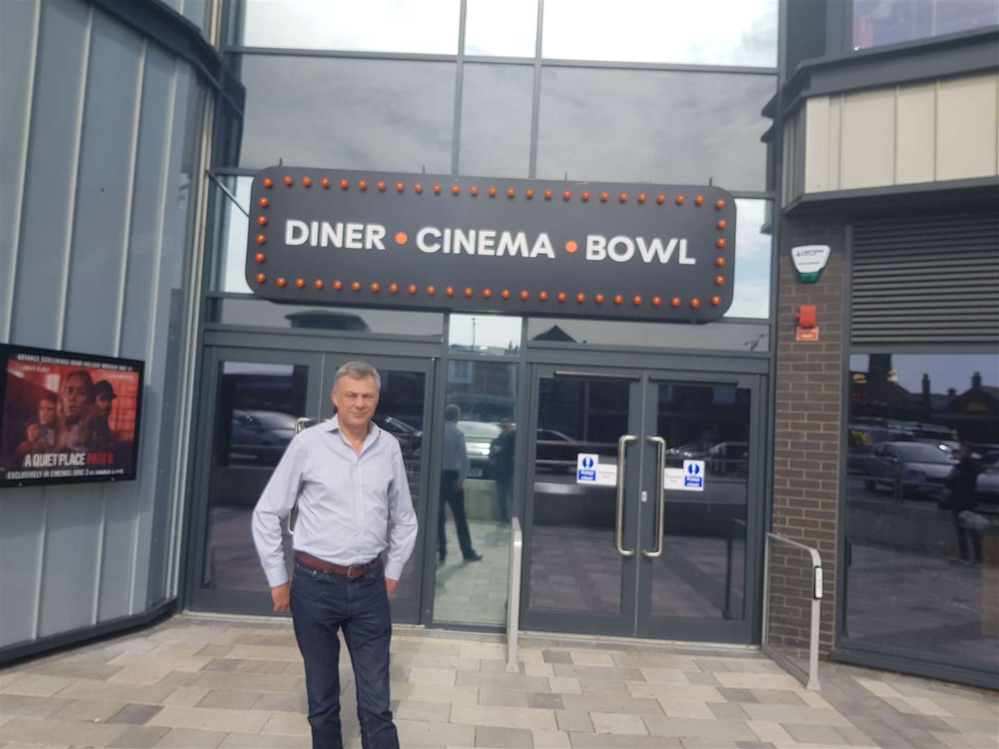 The Light co-founder Keith Pullinger outside The Light cinema in Sittingbourne