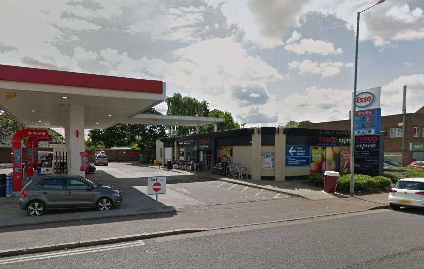 A person has died at the Esso garage in Dartford Road, Dartford. Picture: Google
