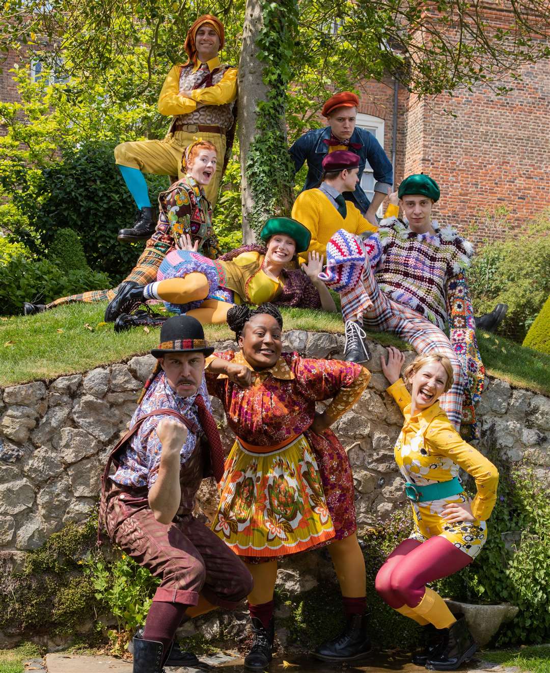 The Changeling Theatre in their colourful costumes Picture: Nicholas Dawkes