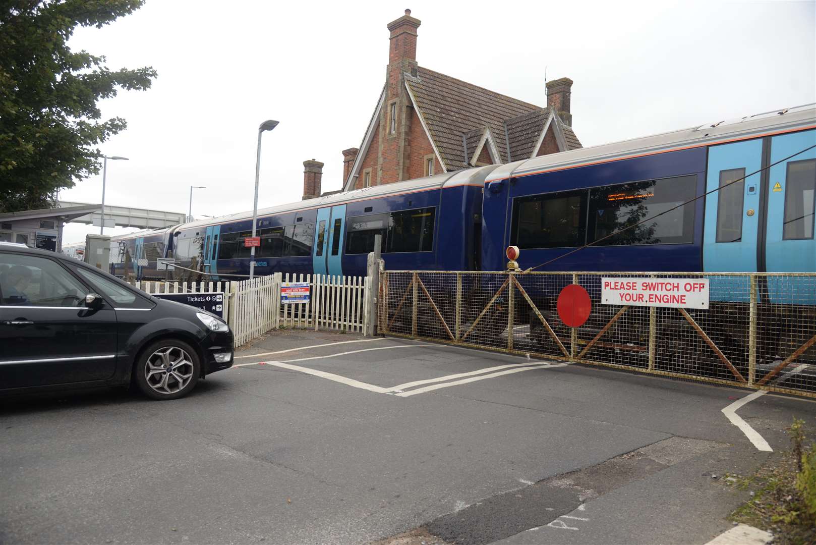 The manned level crossing at Wye. Picture: Chris Davey.