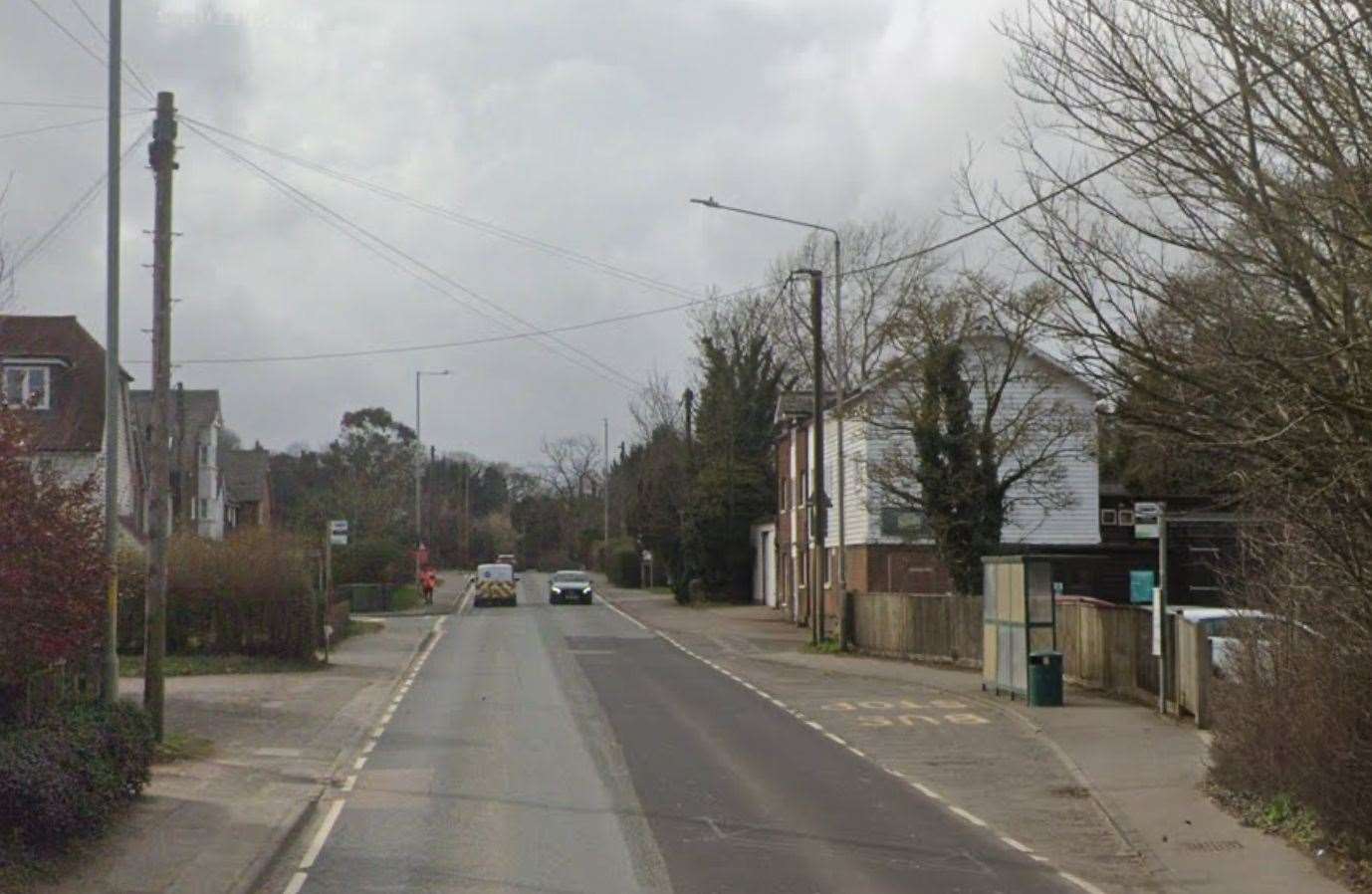 A25 Maidstone Road in St Mary's Platt is shut for emergency tree works. Picture: Google