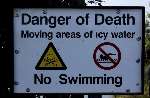 DANGER SIGN: Swimmers are ignoring warnings