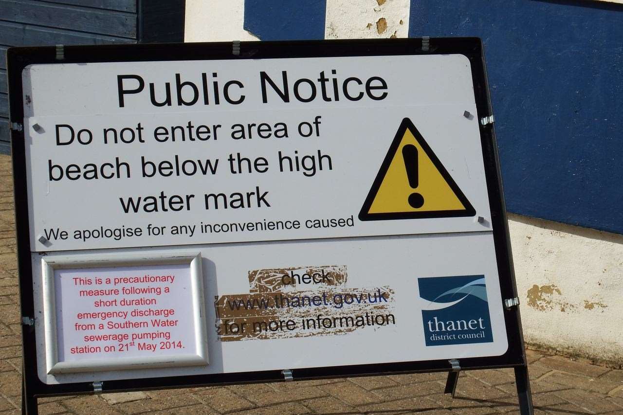 People were warned to avoid swimming on some Thanet beaches. Picture: Mike Pett