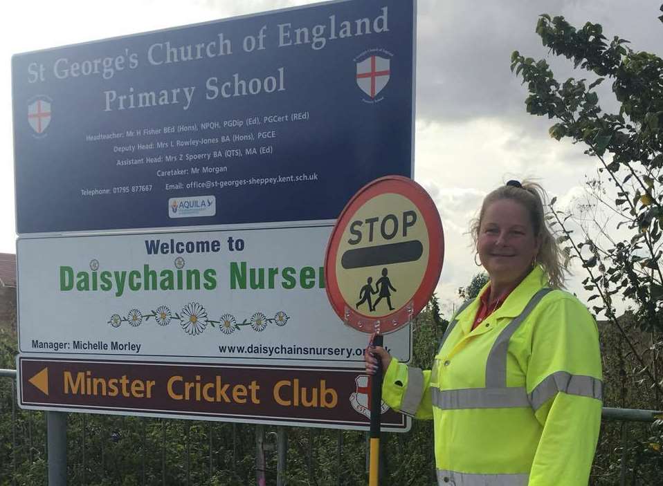 Mandy Beeton was a lollipop lady in Minster for seven years - but will not be replaced