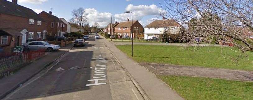 The young boy was playing in Huntington Road in Coxheath