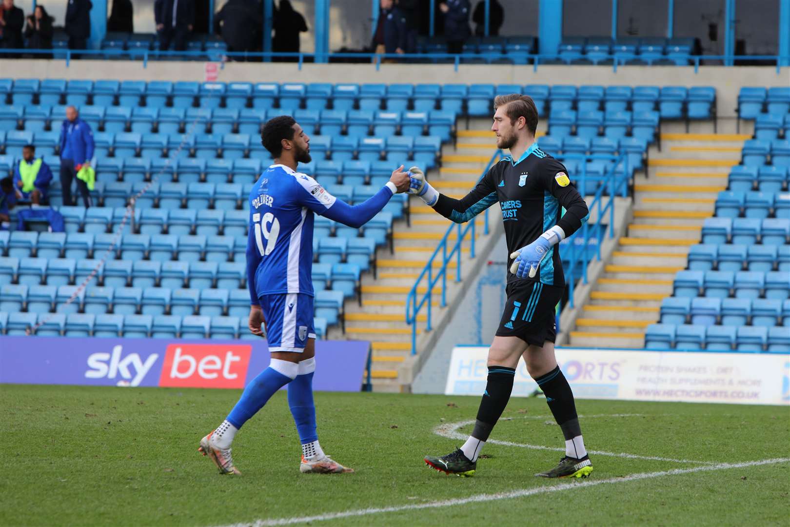 Forward Vadaine Oliver beat Ipswich goalkeeper Tomas Holy twice on Saturday Picture: Andy Jones