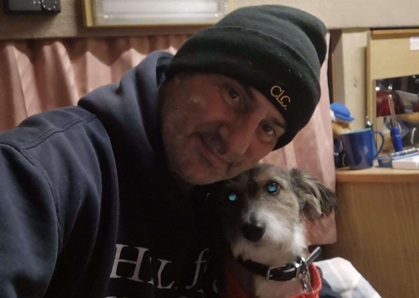 Paul Green, with his dog Carlos