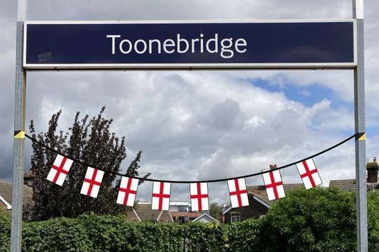 Tonbridge railway station has been changed to Toonbridge. Picture: Southeastern