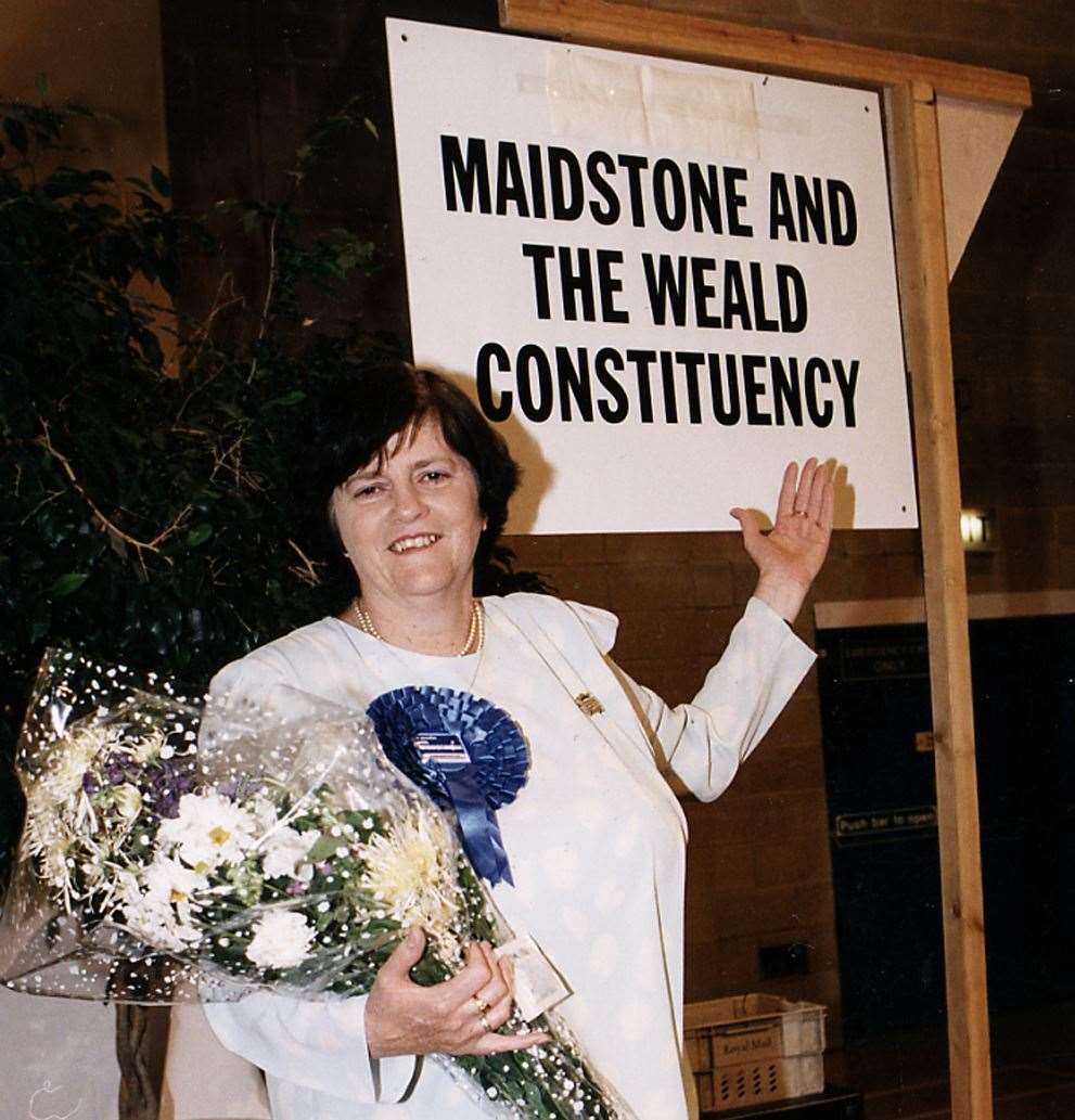 Labour swept to victory in the 1997 General Election - but Tory MP Ann Widdecombe kept her seat in Maidstone and The Weald