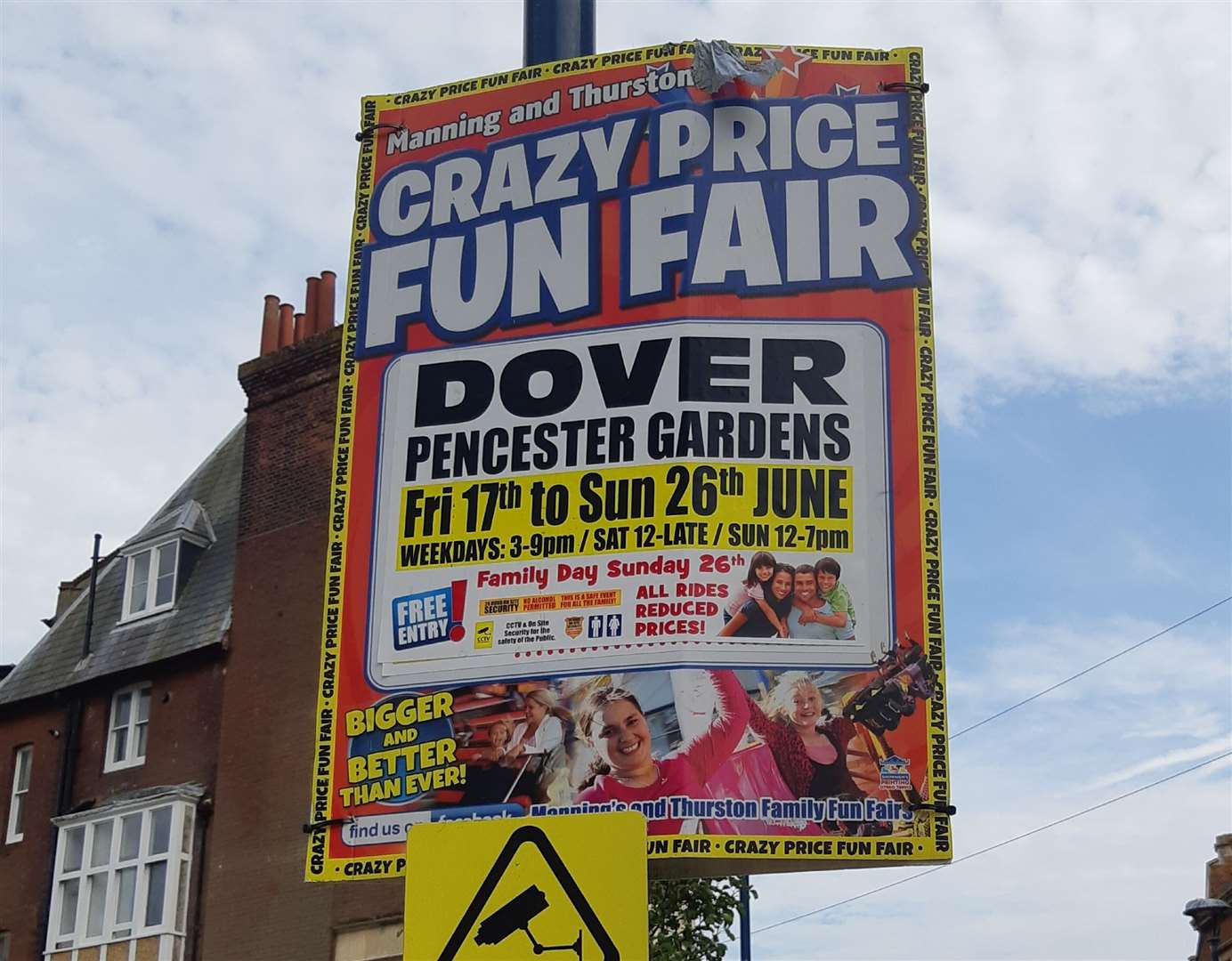 The fun fair in the end took place in June, as advertised here. Picture: KMG