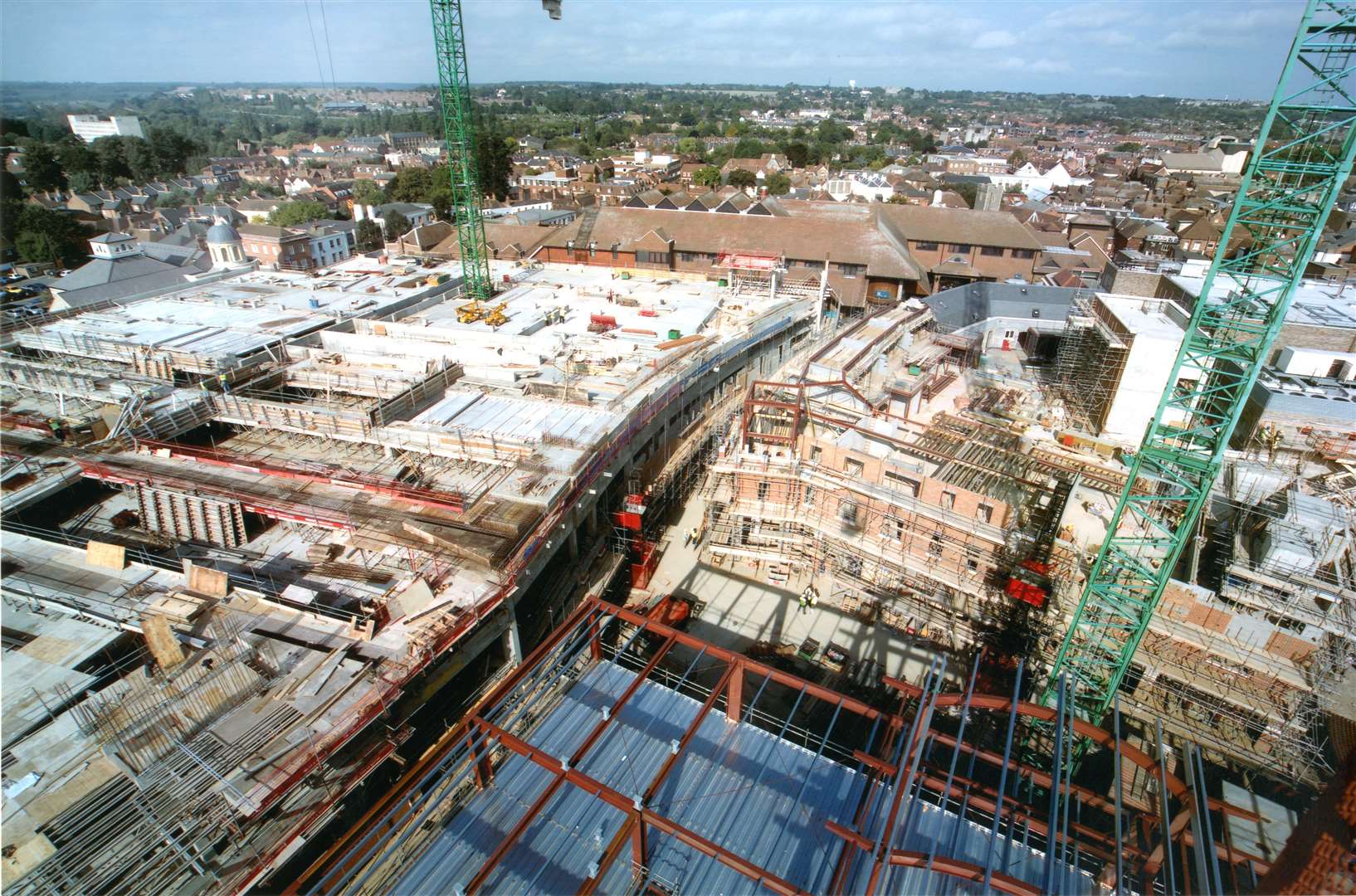 Construction of Whitefriars in Canterbury, 2002. Picture: BAM (7162635)