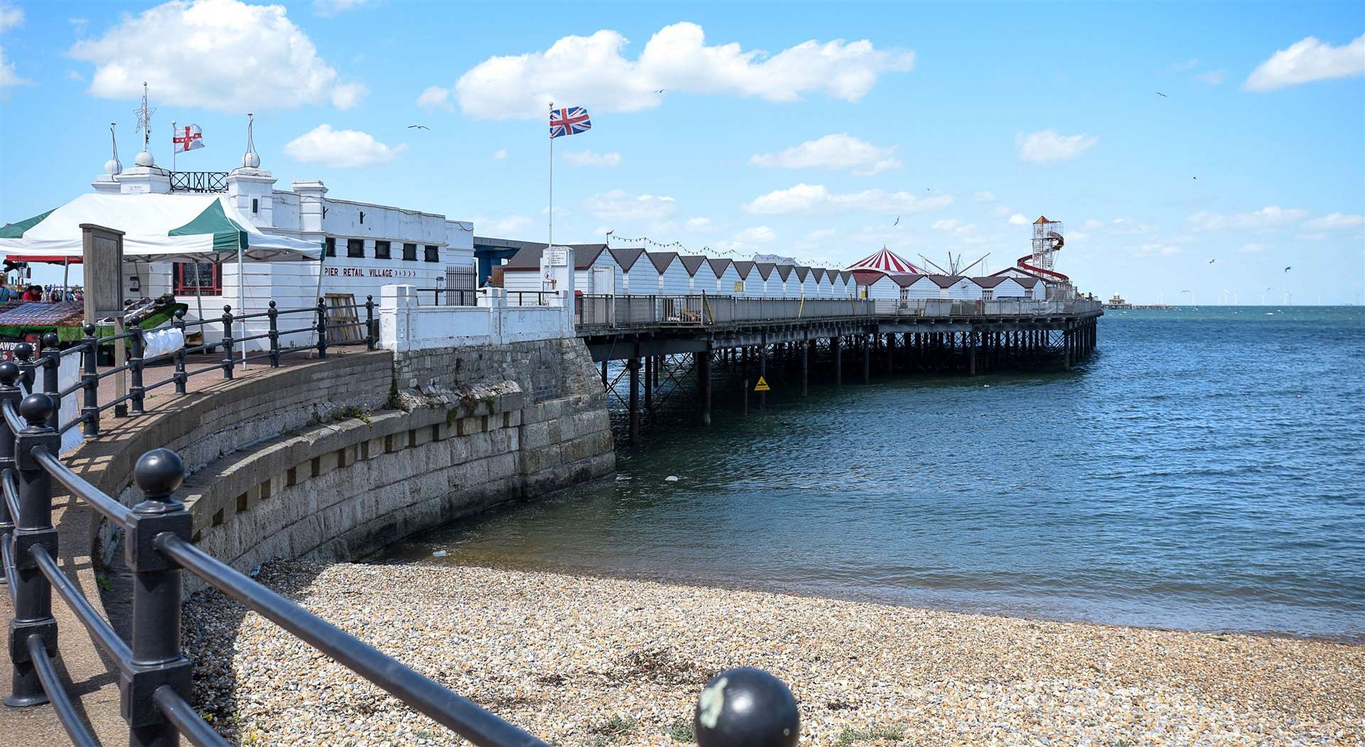 Herne Bay’s historic pier can be spotted along the way. Picture: Alan Langley