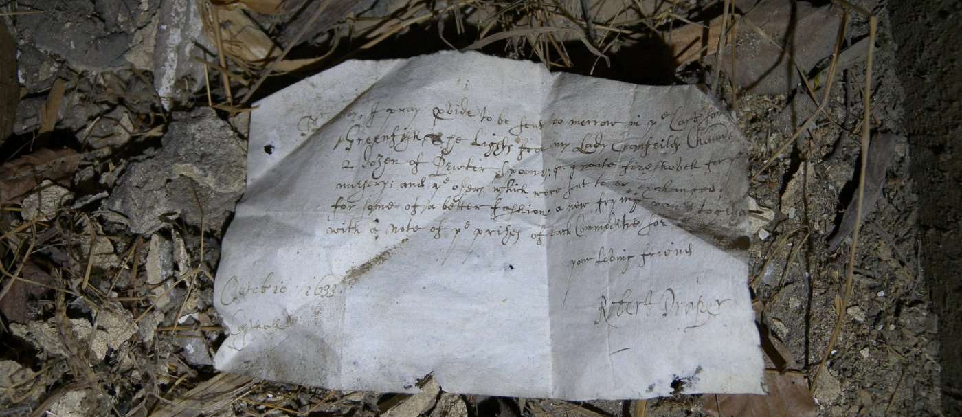 One of the letters, dating back to 1633