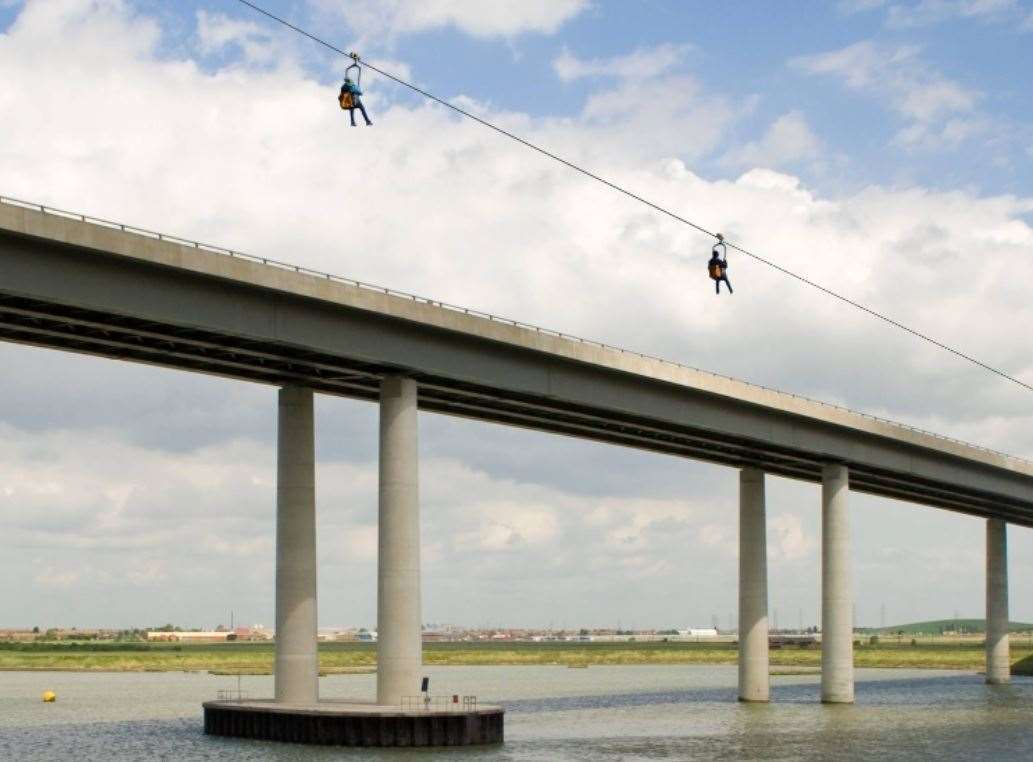 High-level plans for an HW1 zip wire connection between Sheppey and the mainland have been lodged with Swale council according to this morning's reports