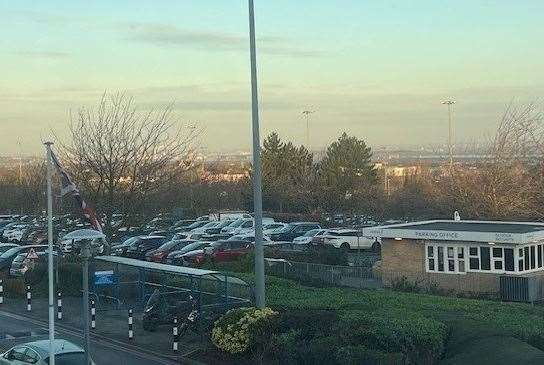 One of the car parks at Darent Valley Hospital, Dartford. Picture: Darent Valley Hospital Facebook