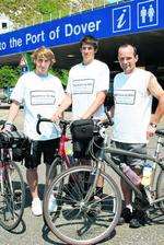 Charity cyclists head off to Barcelona