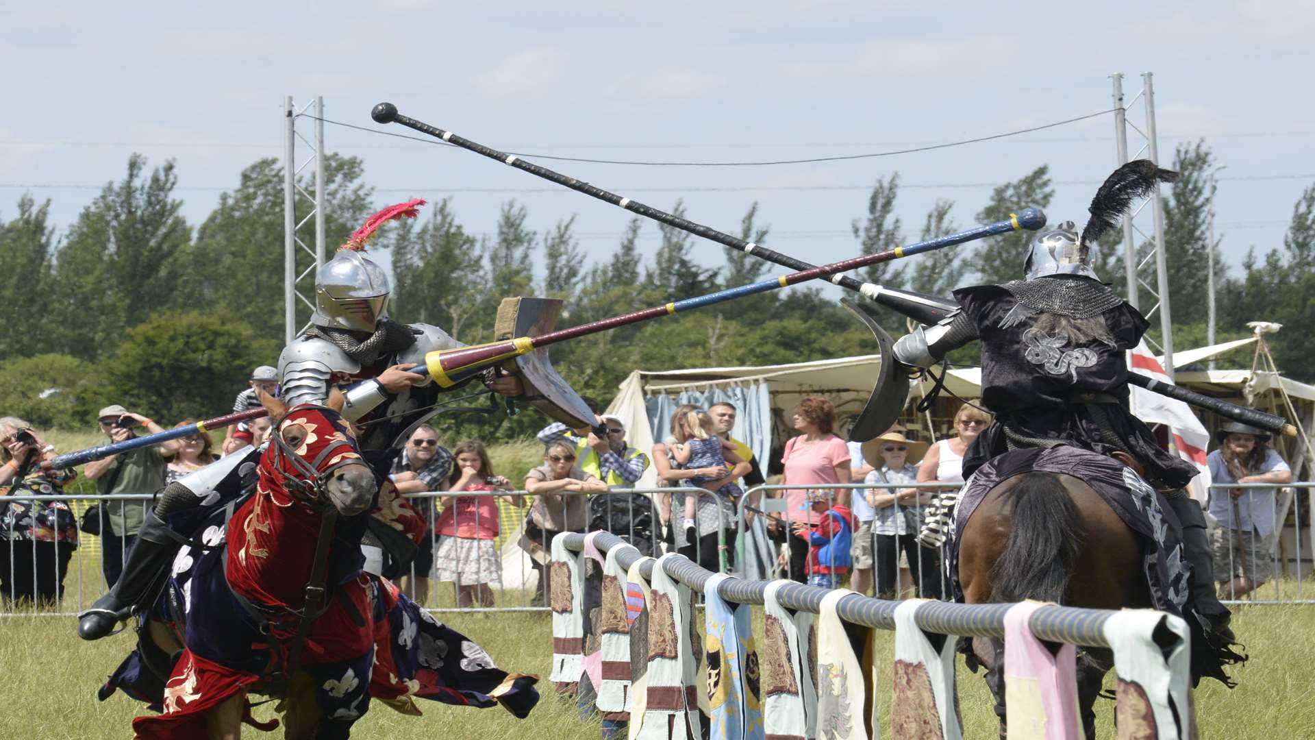 There will be live jousting at the Medieval Fayre at the Sandwich Showground