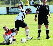 Deal's Shane Suter in action during Saturday's league win over Lordswood