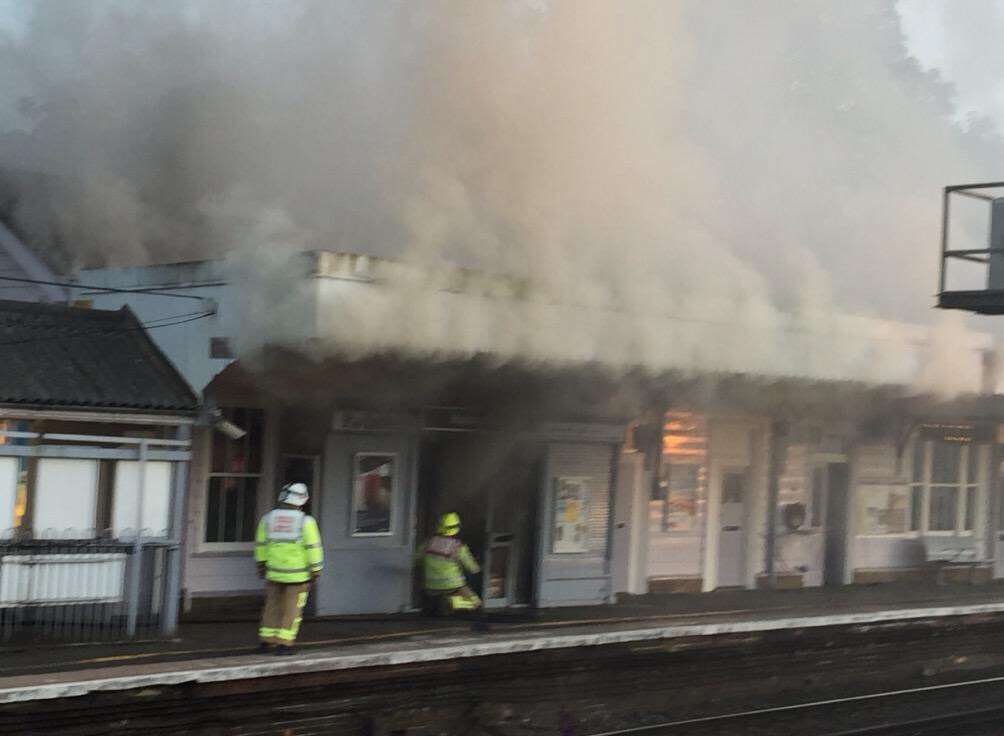 A fire broke out at Maidstone East train station