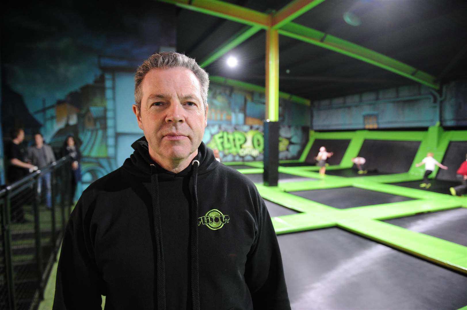 Flip Out Trampoline Centre owner.Mark McGill