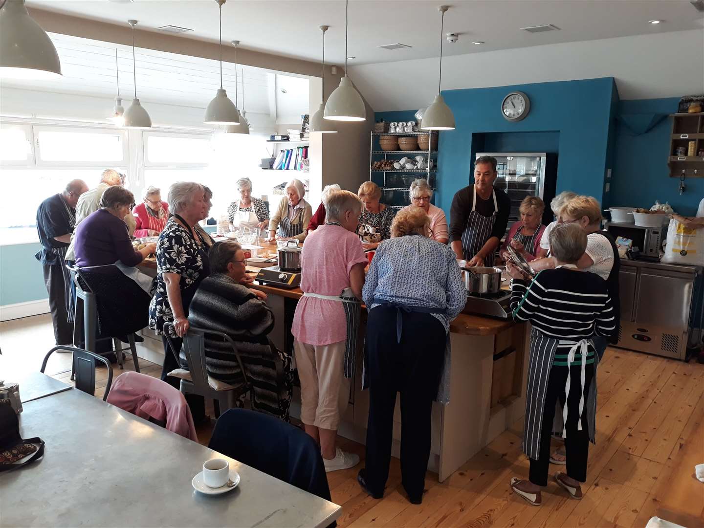 Cruise passengers had the chance to learn cookery away from the ship with a tutorial at Chequers Kitchen in Deal. Stock picture