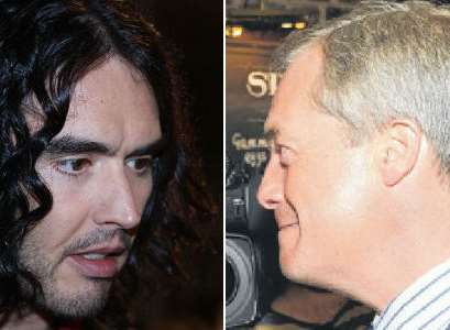 Russell Brand and Nigel Farage