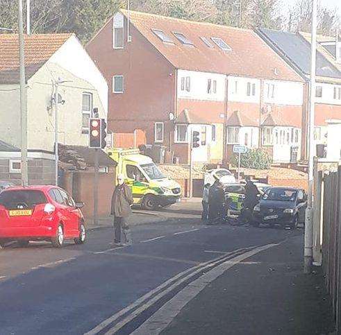 The scene of the accident in Ramsgate. Picture courtesy of Chloe Williams