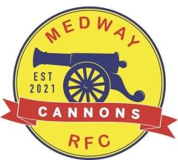 The Medway Cannons mixed ability rugby team badge