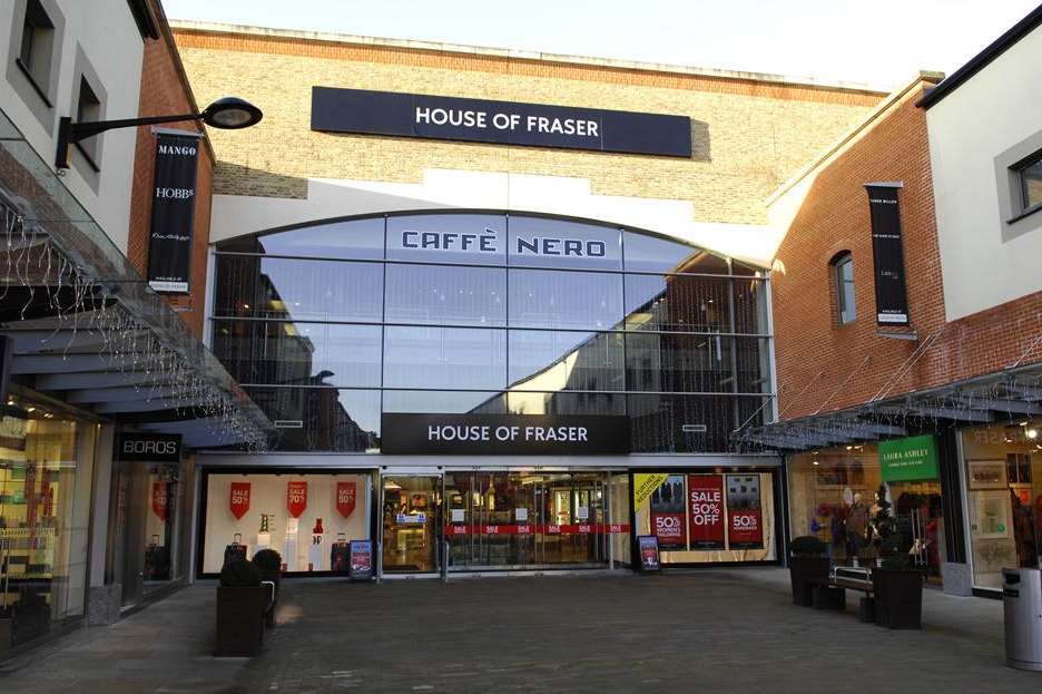 The incident occured just before 11am on June 20 in House of Fraser, Fremlin Walk